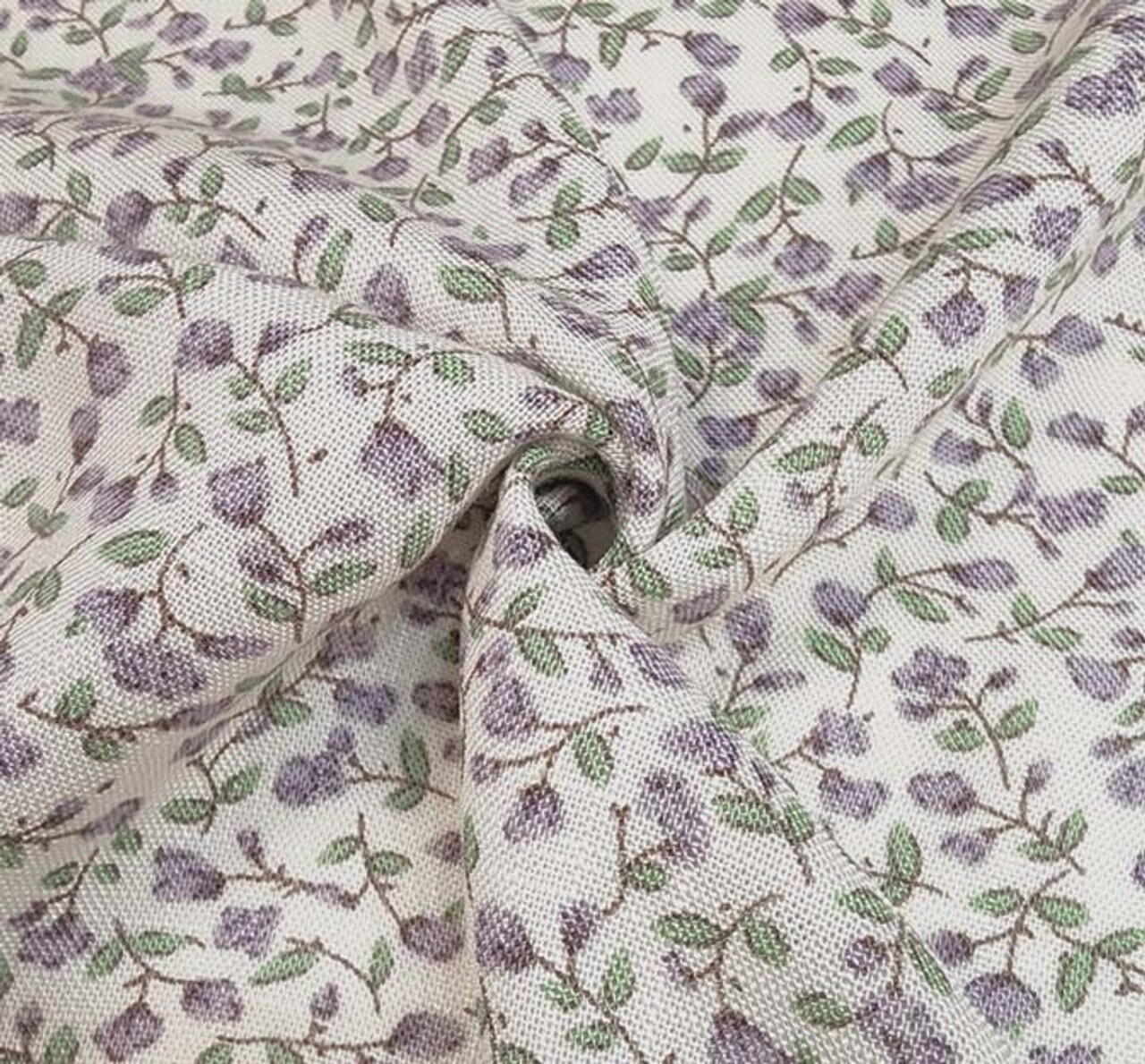 1 Yard Rayon Slub Lilac Marble Fabric 55/56″ Wide, Linen Textured Lightweight Apparel Fabric